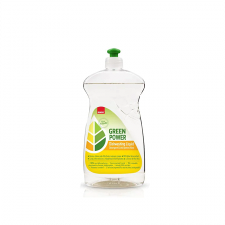 Soluții și Bureți de Vase - Detergent Vase ECO Sano Green Power 750ml - Curățare Ecologică