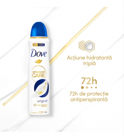 Antiperspirant spray Dove Advanced Care Original - 150ml [4]