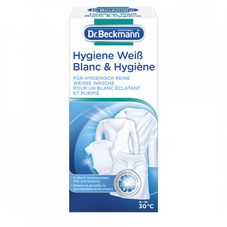 Detergenți de rufe - DR. BECKMANN HYGIENE WEISS 500 GR. – Alb strălucitor și igienizare completă