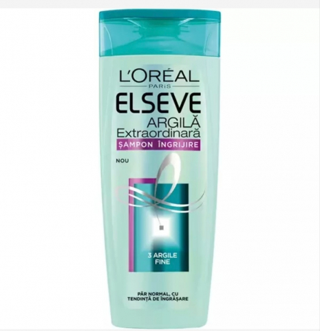Șampoane și Geluri de Duș - ELSEVE SAMPON PAR ARGILA EXTRAORDINARA 400ML