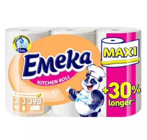 Hârtie Igienică și Prosoape de Hârtie - EMEKA PROSOP BUCATARIE FRUITY FRESH 3STR 3ROLE
