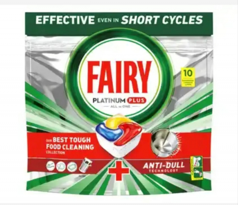 Soluții și Bureți de Vase - FAIRY CAPSULE MASINA SPALAT VASE PLATINUM PLUS 10BUC