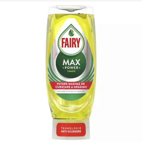 Soluții și Bureți de Vase - fairy detergent de vase max power 450 ml
