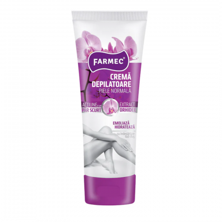 Aparate de ras .Rezerve Ras, Geluri de Ras și After-shave - Crema depilatoare Farmec pentru piele normala - Orhidee, 150ml
