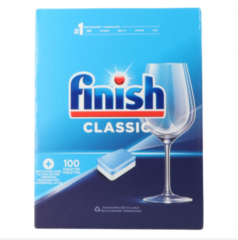 Soluții și capsule pentru mașina de spălat - FINISH TABLETE MASINA SPALAT VASE CLASIC 100BUC