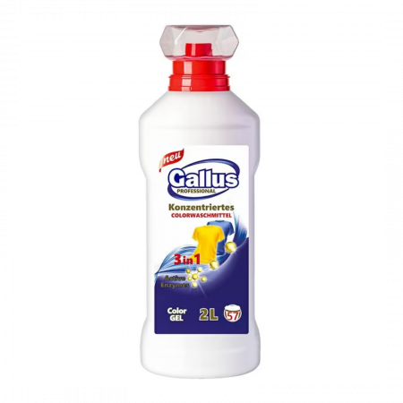 Detergenți de rufe - Detergent lichid Gallus Professional Gel 3in1 Color - 2L