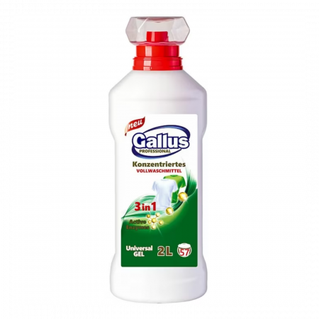 Detergenți de rufe - Detergent lichid Gallus Professional Gel 3in1 Universal - 2L