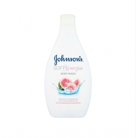 Șampoane și Geluri de Duș - Johnson's Gel de Duș Soft Energise 400ml - Prospețime cu Pepene Verde și Trandafiri