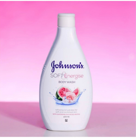 Johnson's Gel de Duș Soft Energise 400ml - Prospețime cu Pepene Verde și Trandafiri [2]