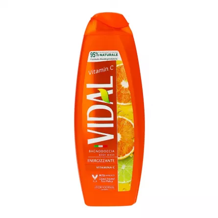 Șampoane și Geluri de Duș - Vidal Gel de Duș Vitamina C 500ml - Revigorare și Energie pentru Piele