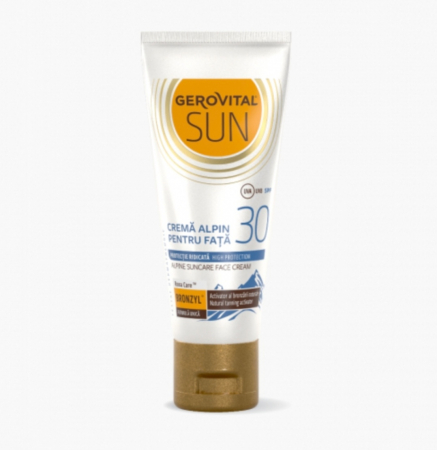 Creme , Demachiante și Dischete - Crema fata Gerovital Sun Alpin - 30ml