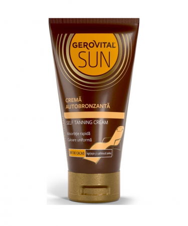Absorbante si Tampoane - Crema autobronzanta Gerovital Sun - 150ml