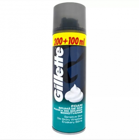 Aparate de ras .Rezerve Ras, Geluri de Ras și After-shave - GILLETTE SPUMA RAS PIELE SENSIBILA 300ML