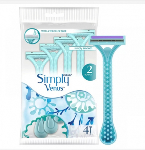 Aparate de ras .Rezerve Ras, Geluri de Ras și After-shave - GILLETTE VENUS APARAT RAS SIMPLY ALOE 4BUC/SET