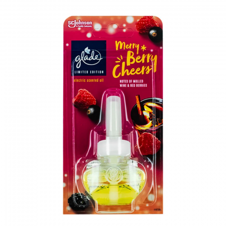 Odorizante de Camera și Baie - Glade Rezervă Odorizant Electric 20 ml Merry Berry Cheers - Aromă Festivă