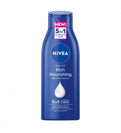 Creme de corp - Lapte de Corp Nivea Rich Nourishing 5in1 Complete Care 400ml - Hidratare pentru Piele Uscată