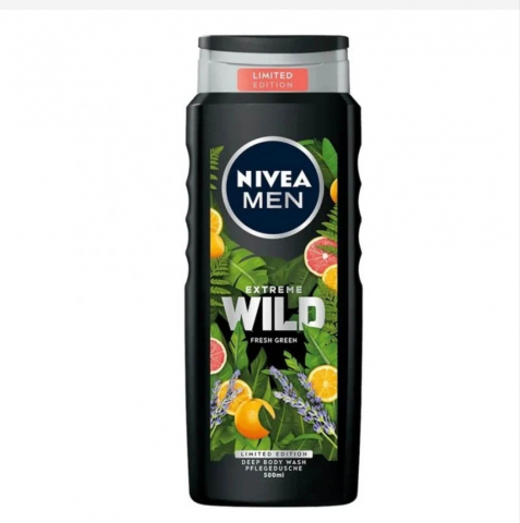 Șampoane și Geluri de Duș - NIVEA GEL DUS MEN EXTREME WILD FRESH GREEN 500ML