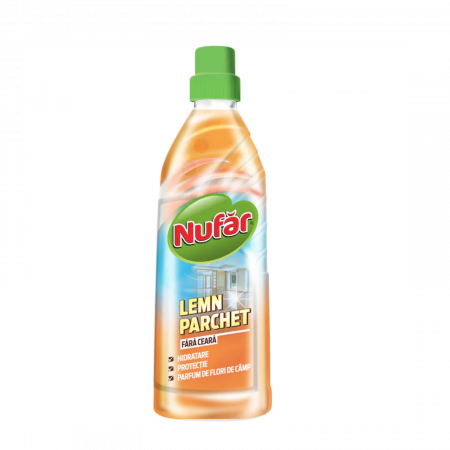 Soluții pentru Parchet ,Gresie și Mobilă - Solutie pentru lemn si parchet cu ceara Nufar - 750ml