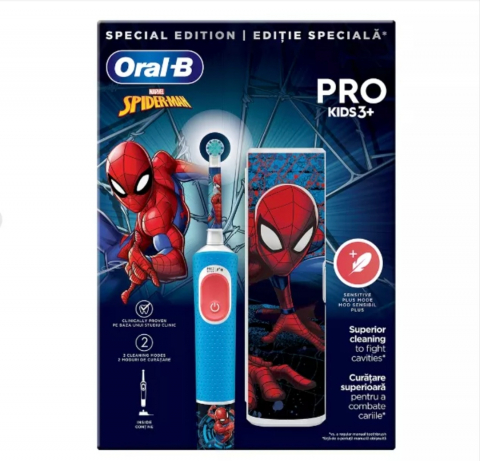 Copii - ORAL B PERIUTA ELECTRICA KIDS 3+ANI SPIDERMAN
