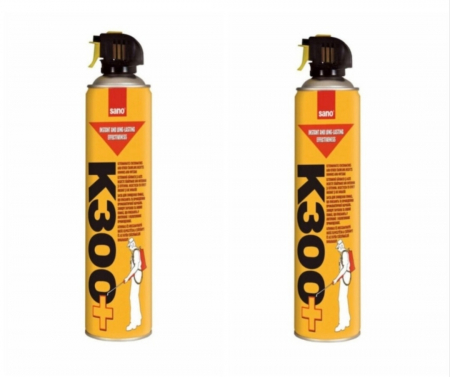 Consumabile - Pachet 2 x Sano K300+, insecticid spray universal, otrava gandaci, plosnite, purici, tantari, omizi, greieri 630ml