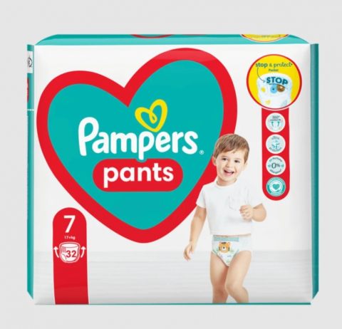 Copii - PAMPERS PANTS BABY NR.7 17+KG 32BUC/SET