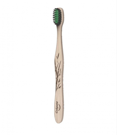 Periuță de Dinți Clasică Colgate din Bambus cu Cărbune Activ | Eco și Eficientă [1]