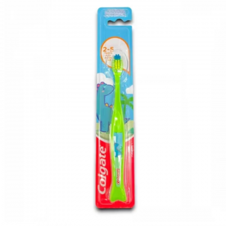 Periuțe de Dinți , Periuțe de dinți electrice , Rezerve - Periuță de Dinți pentru Copii Colgate 2-5 Ani, Extra-Soft - Model Dinozaur | Distracție și Protecție