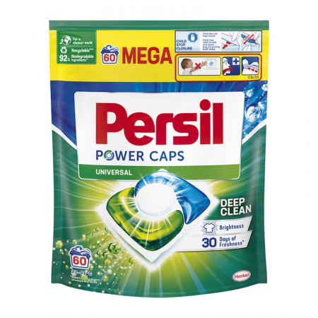 Detergenți - Detergent universal Persil Power Caps - 60 capsule