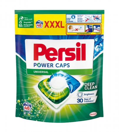 Detergenți - Persil Power Universal 46 Caps - Curățare Eficientă pentru Rufe Universale