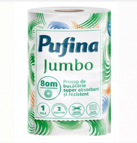 Casă - PUFINA JUMBO PROSOP HARTIE 2STR 80M