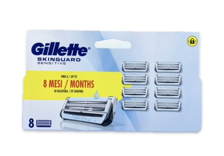 Aparate de ras .Rezerve Ras, Geluri de Ras și After-shave - Rezerve aparat de ras Gillette SkinGuard Sensitive 8 buc