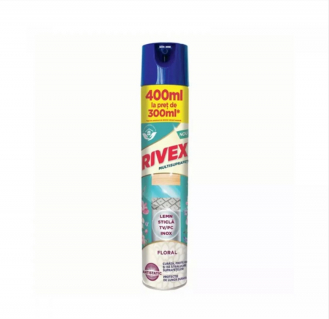 Soluții pentru Parchet ,Gresie și Mobilă - RIVEX SPRAY MULTISUPRAFETE FLORAL 400ML