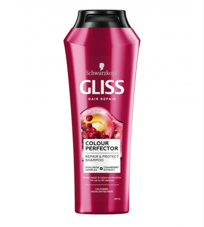 Șampoane și Geluri de Duș - Gliss Șampon Colour Perfector pentru Păr Vopsit 250ml - Protecție și Intensitate a Culorii