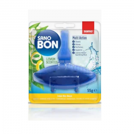Detergenti pentru Toaleta - Sano Bon Odorizant Toaletă Double Action 55g - Curățenie și Prospețime