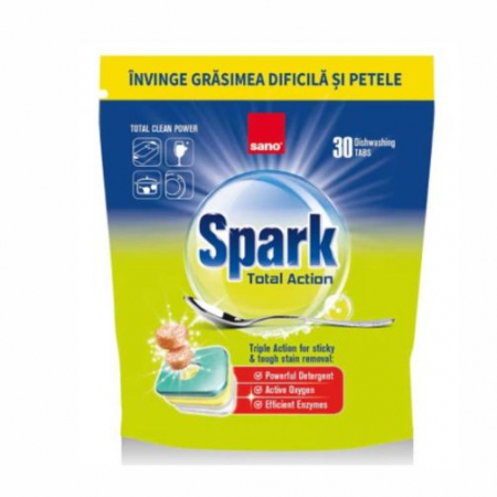 Soluții și capsule pentru mașina de spălat - Tablete SANO pentru masina de spalat vase - 30 capsule
