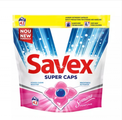 Detergenți - SAVEX DETERGENT CAPSULE SUPER SEMANA 42BUC