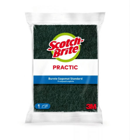 Soluții și Bureți de Vase - SCOTCH BRITE BURETE PRACTIC SAGOMAT STANDARD