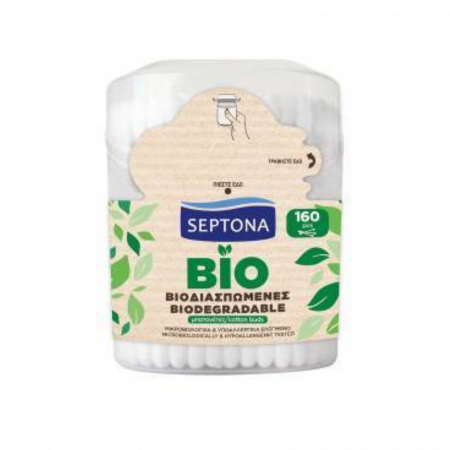 Șervețele Uscate și Umede - Bețișoare Igienice Biodegradabile Septona Ecolife - 160 Buc | Îngrijire Ecologică