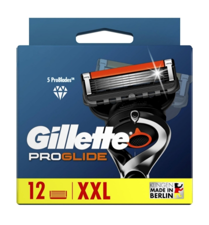 Aparate de ras .Rezerve Ras, Geluri de Ras și After-shave - Set rezerve interschimbabile Gillette Proglide, 12 lame, pentru aparate de ras umede, pentru bărbați