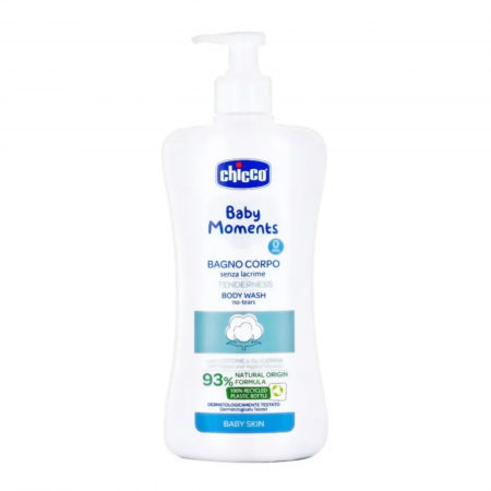 Spumă , Săruri și Bile Pentru Baie - Spumă de Baie Chicco Baby Moments Tenderness 500ml - Relaxare pentru Micuți