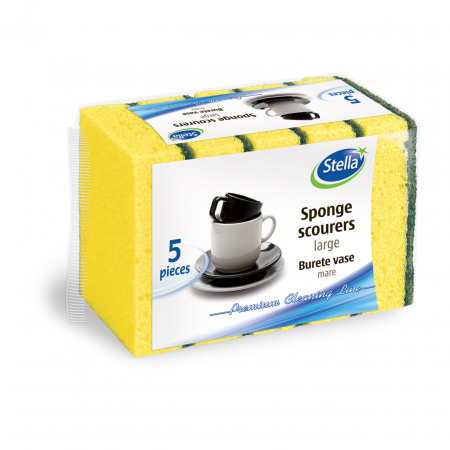 Soluții și Bureți de Vase - Stella Set Bureți Vase 5 Buc - Durabilitate și Eficiență
