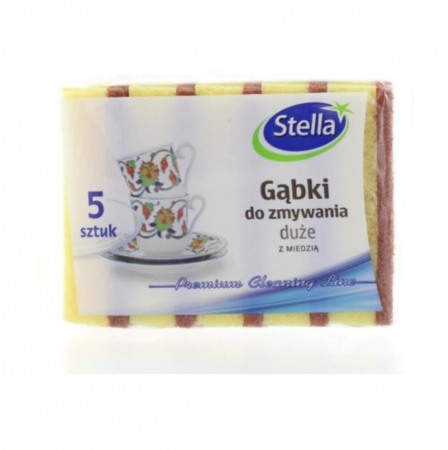 Soluții și Bureți de Vase - Stella Burete Vase Mare 5 Buc - Ideal pentru Vase Mari