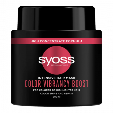 Șampoane și Geluri de Duș - Syoss Color Vibrancy Boost Mască de Păr 500ml - Păstrarea Culorii