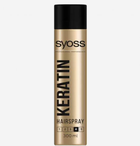 Fixative , Spumă și Ceara pentru Păr - SYOSS FIXATIV KERATIN EXTRA STRONG HOLD NR.4 300ML