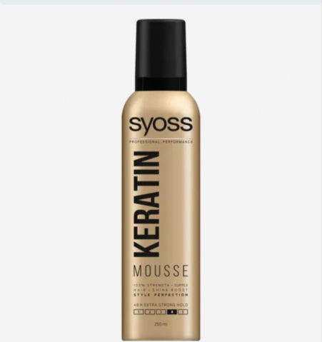 Fixative , Spumă și Ceara pentru Păr - SYOSS SPUMA PAR KERATIN 250ML
