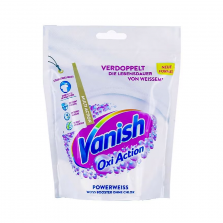 Detergenți de rufe - Vanish Detergent Praf Oxi Action PowerWeiss 250g - Putere Maxima Împotriva Petelor