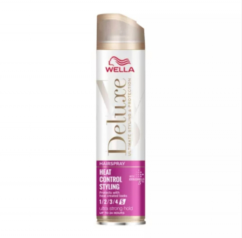 Fixative , Spumă și Ceara pentru Păr - WELLA DELUXE FIXATIV HEAT STYLING NR5. ULTRA STRONG HOLD 250ML