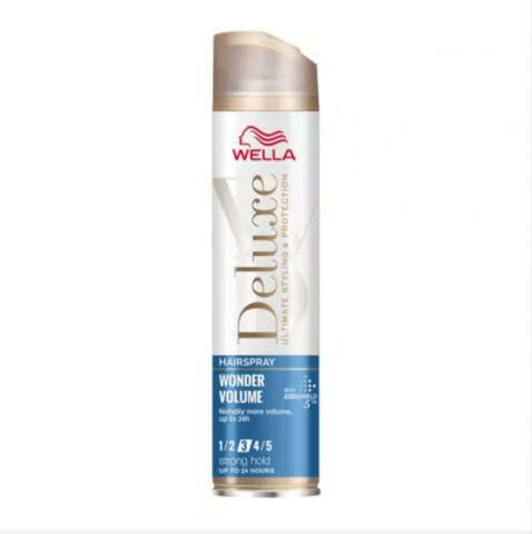Fixative , Spumă și Ceara pentru Păr - WELLA DELUXE FIXATIV WONDER VOLUME PROTECT NR5. ULTRA STRONG HOLD 250ML