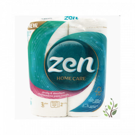 Hârtie Igienică și Prosoape de Hârtie - Zen Prosop de Hârtie 80m - Durabil și Absorbant