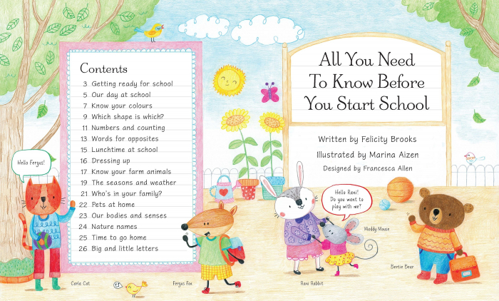 9781409597575 Usborne All You Need to Know Before You Start School [2]
